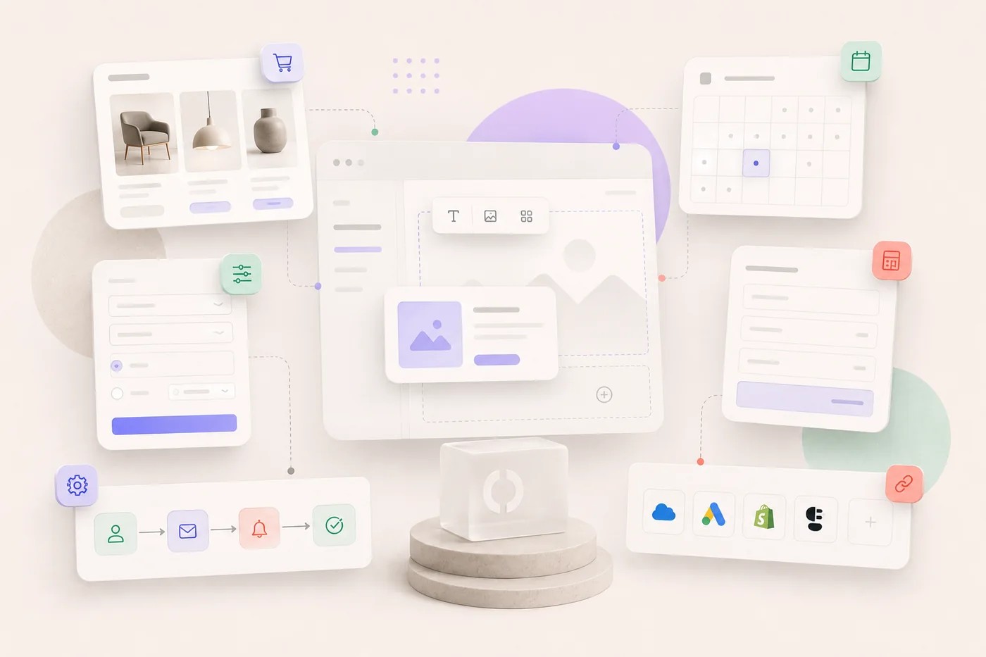 Composición de interfaces e integraciones para un proyecto a la medida